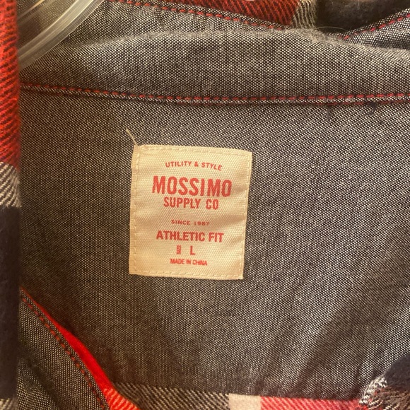 Mossimo Supply Co. Red and Black Plaid Shirt - Picture 2 of 2